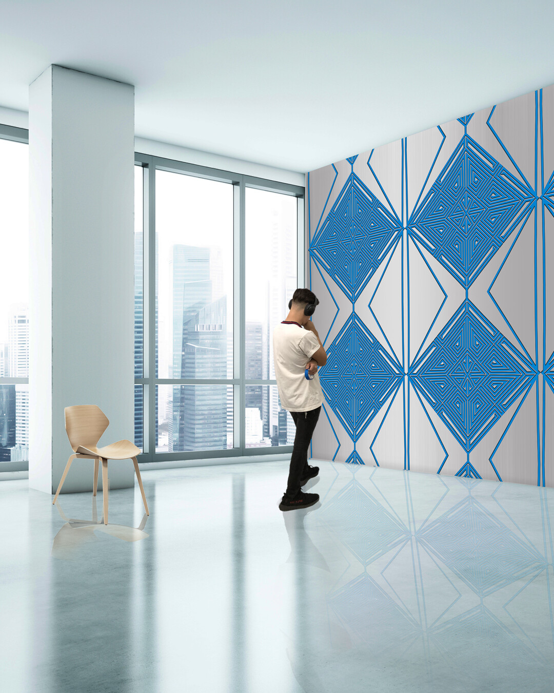 Flekz x EDGE / Laberinto / Wallcovering  / Large mural