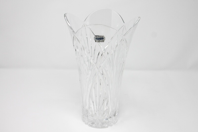 Tall Crystal Vase