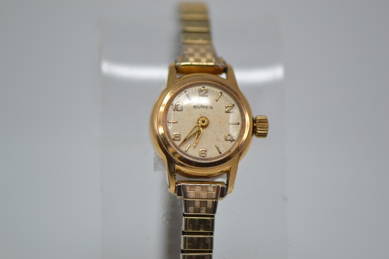 Ladies Buren Gold Watch