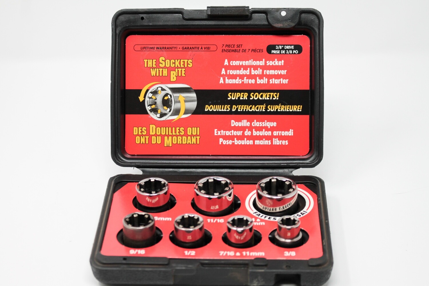 Grip-Tite Super Socket Rounded Bolt Removers — 7-Pc. Metric Set, Model#  00112