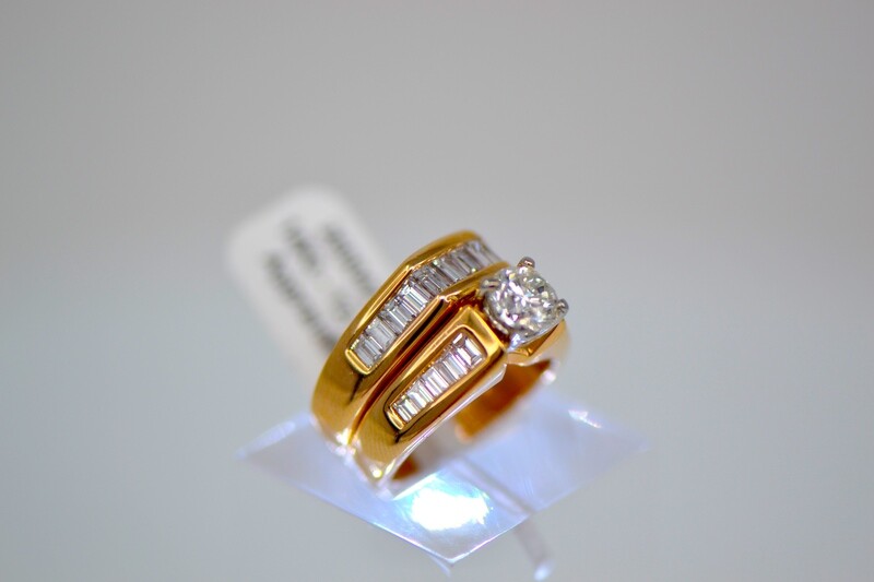 2 Rings Lady's Diamond Ring Set 2 Rings Lady's Diamond Ring Set