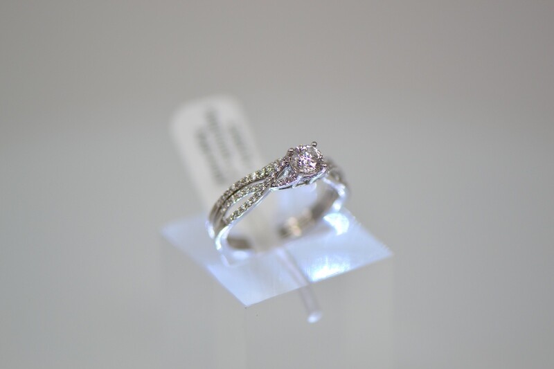 Ladies Two Piece Diamond Engagement Ring Set Ladies Two Piece Diamond Engagement Ring Set