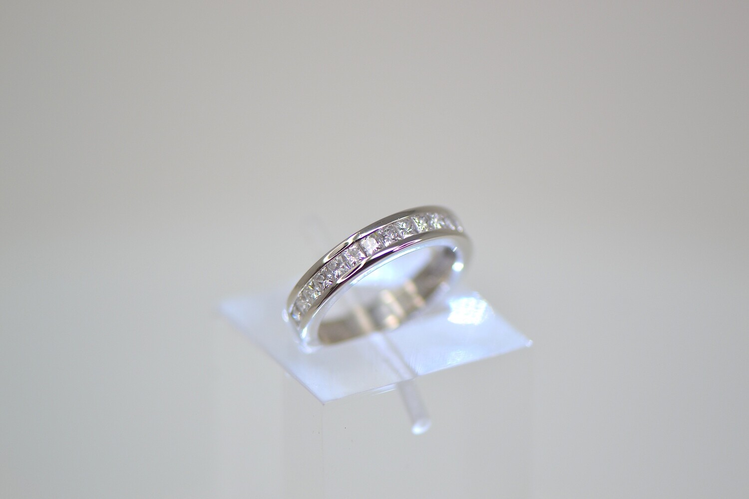 Ladies White Gold Diamond Wedding Band