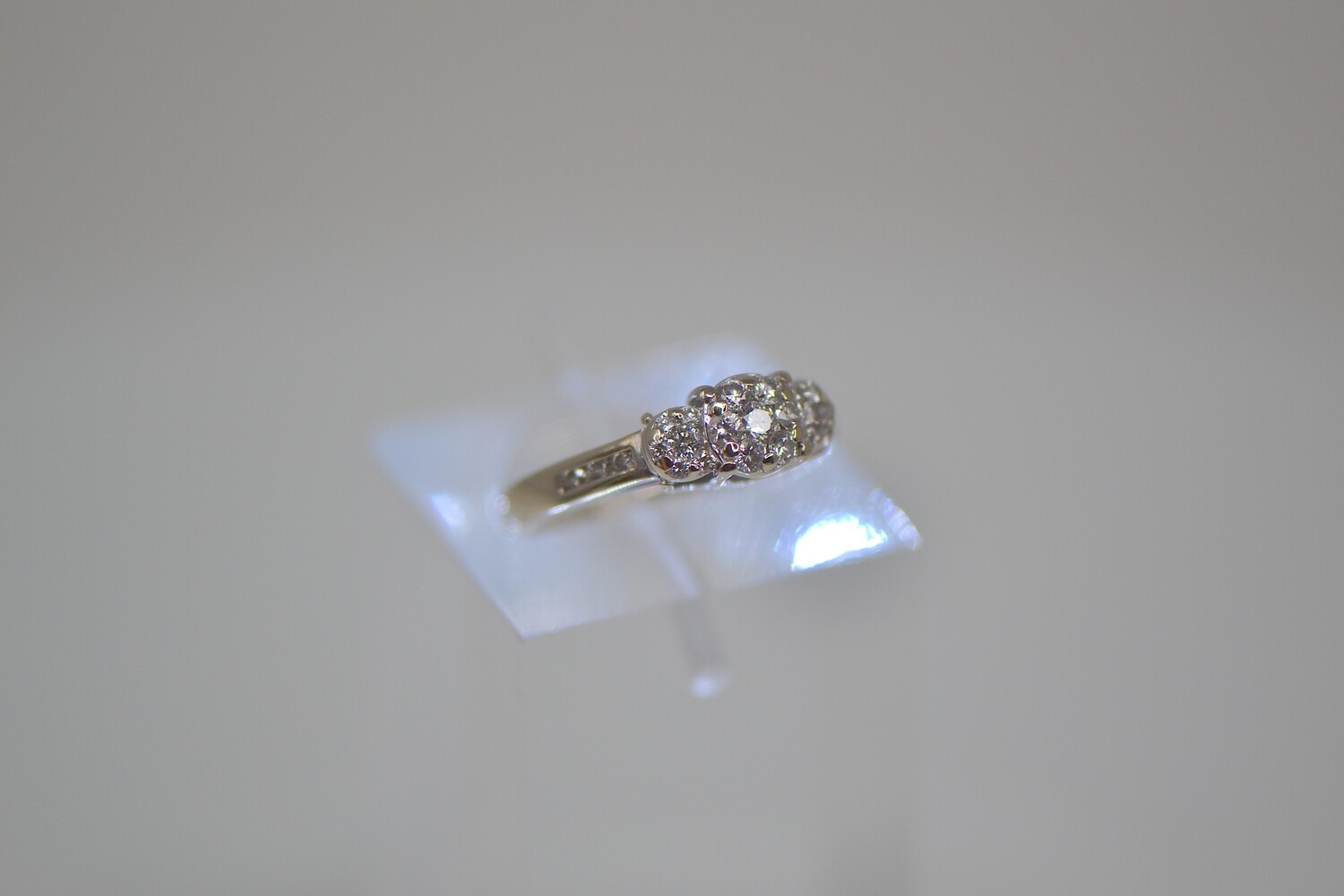 Ladies White Gold Diamond Melee Ring