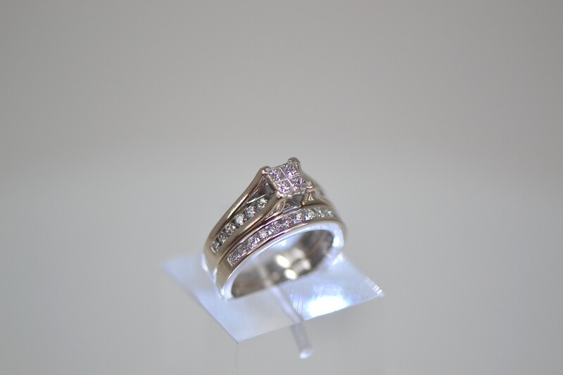 Ladies Two Piece Diamond Engagement Ring Set Ladies Two Piece Diamond Engagement Ring Set