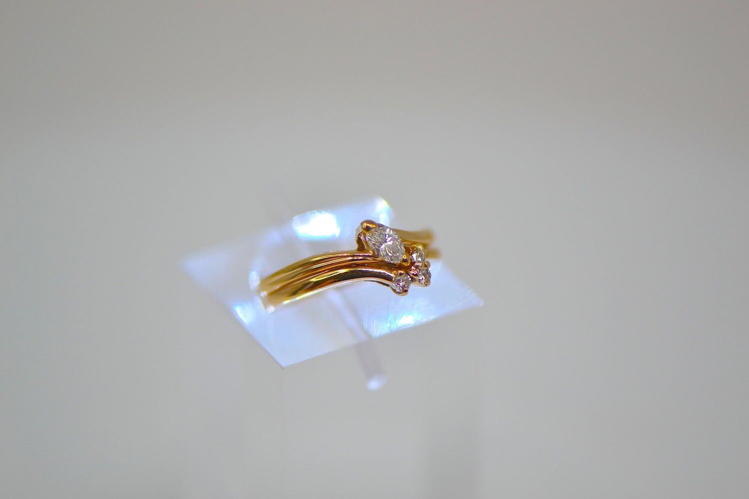 Ladies Two Piece Diamond Engagement Ring Set