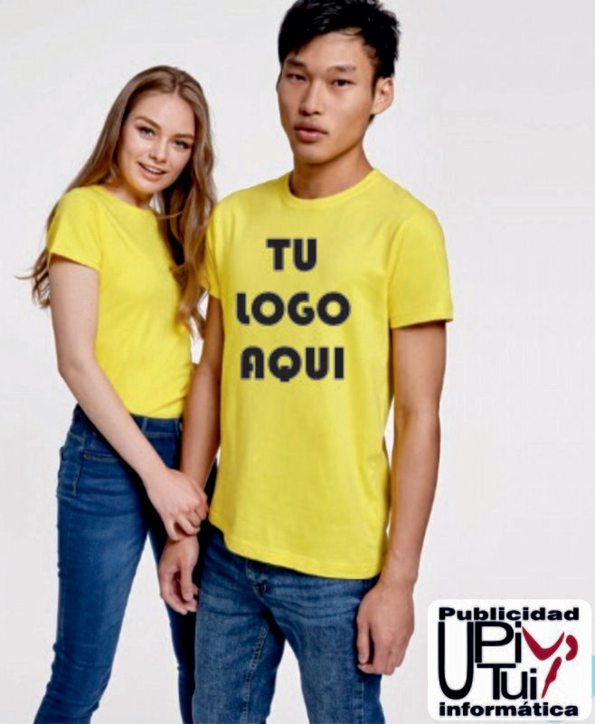 Camiseta Dogo Premium 6502 Roly Unisex Manga Corta