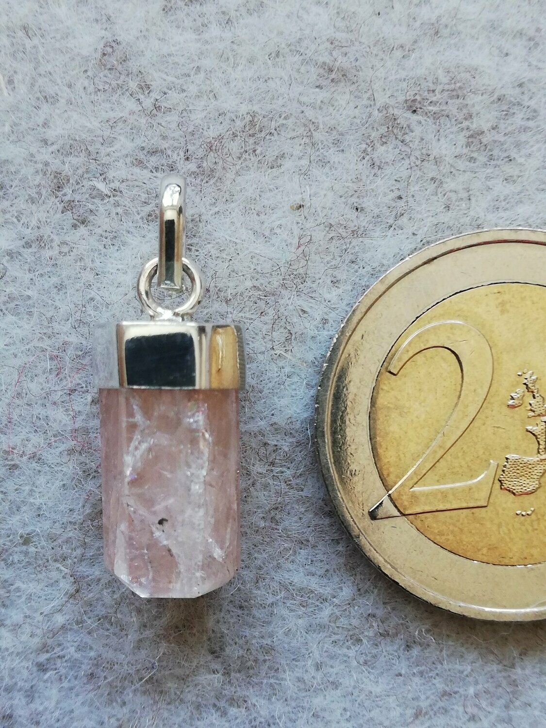 Morganit Anhänger 001 aus Silber