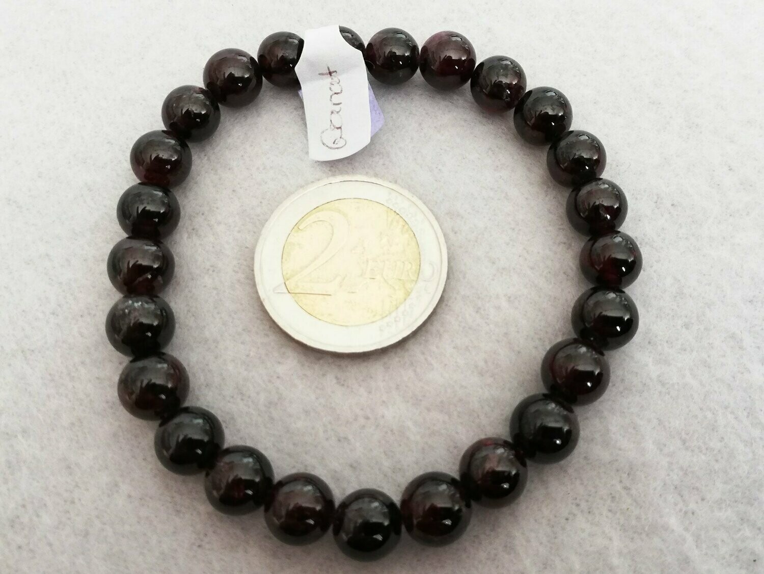 Granat-Armband 001, 8mm, 6 cm Durchmesser