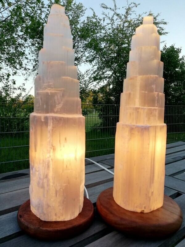Selenitlampe - verschiedene Größen vorrätig - Erwerb im Geschäft, kein Versand