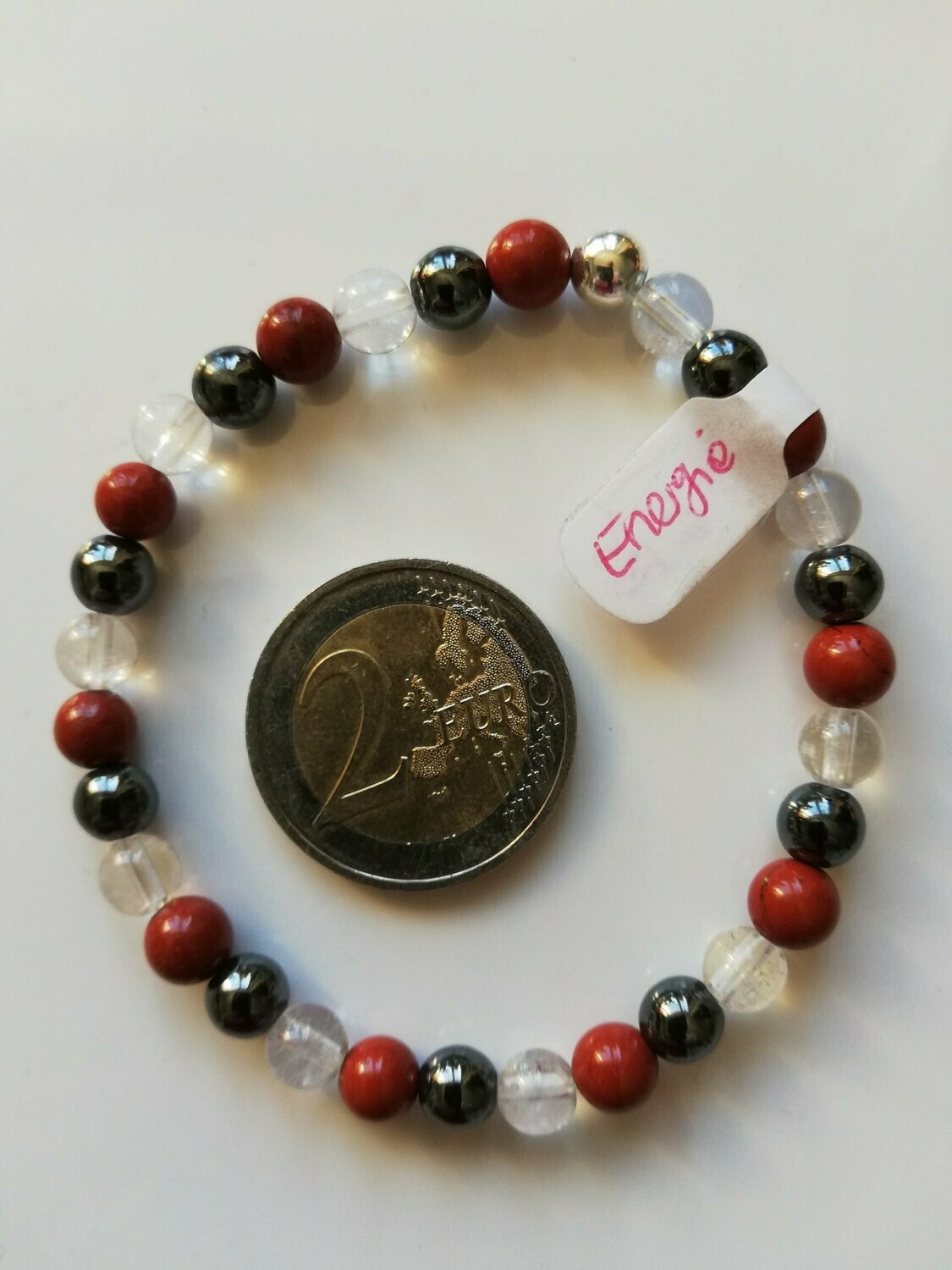 Energie-Armband 001, 6mm Kugeln, 18,5 cm Länge