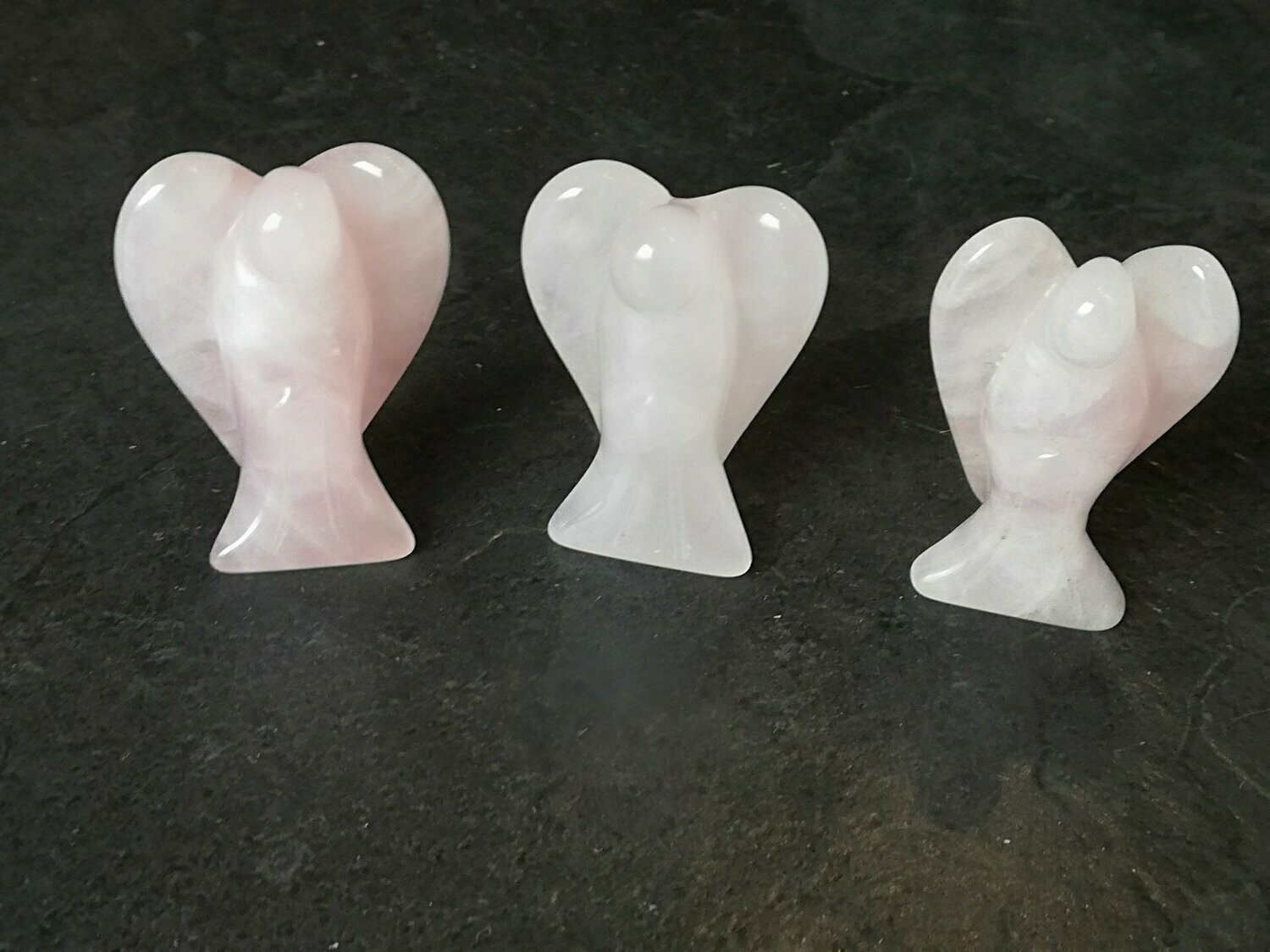 Engel stehend Rosenquarz "Liebe"