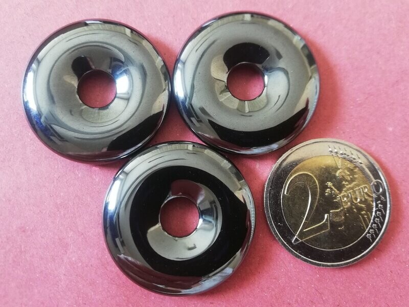 Donut 30 mm Hämatit
