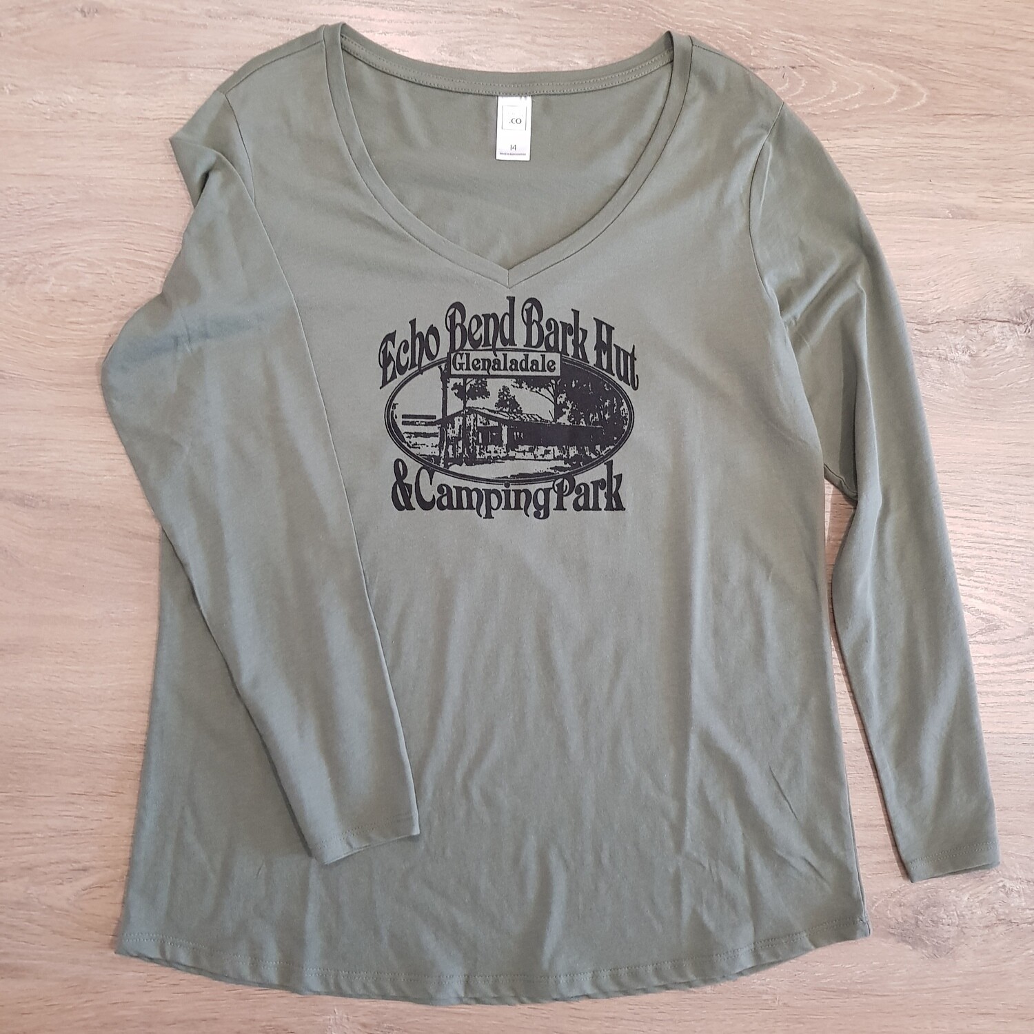Womens Long Sleeved Top Size 14