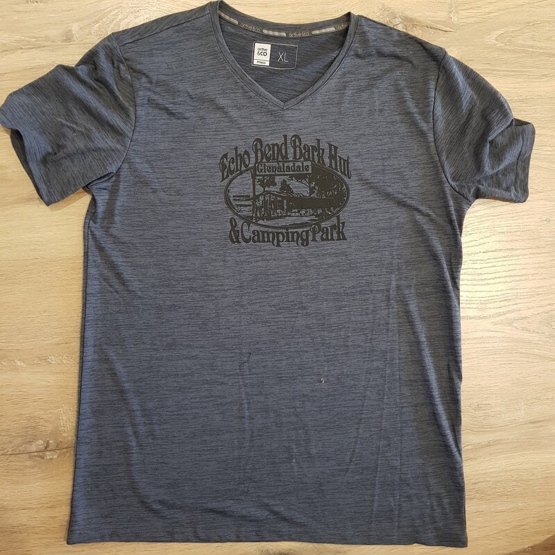 Mens Active Shirt Size XL Charcoal
