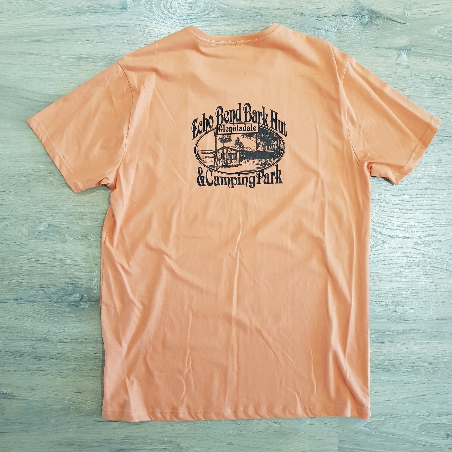 Mens Large T-Shirt Print on Back