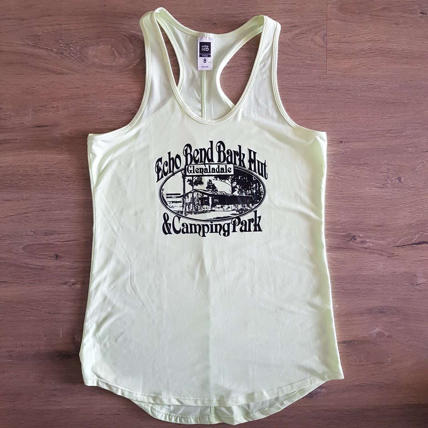 Womens Yellow Active Singlet Size 8