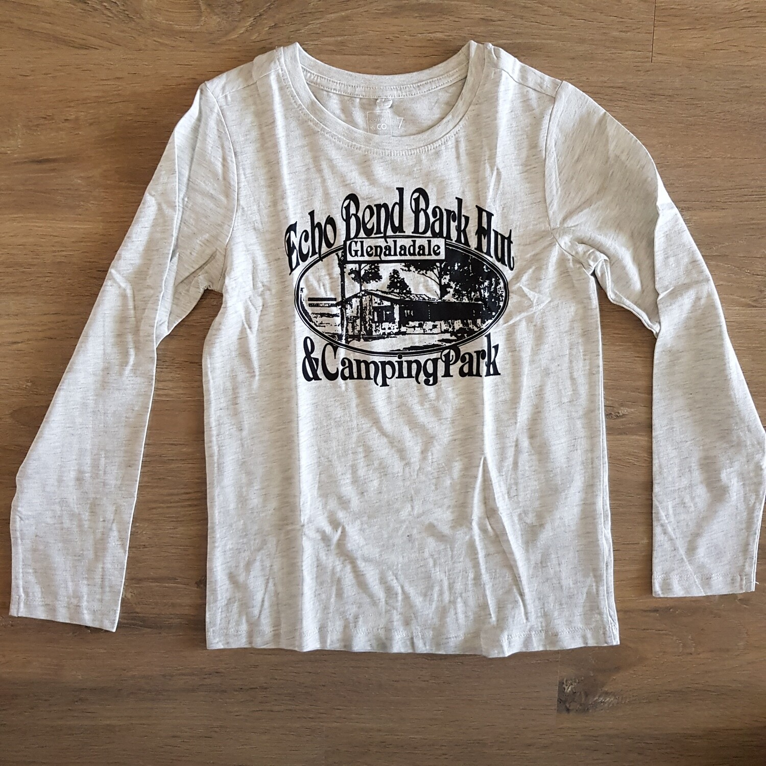 Girls Light Grey Long Sleeved Top Size 7