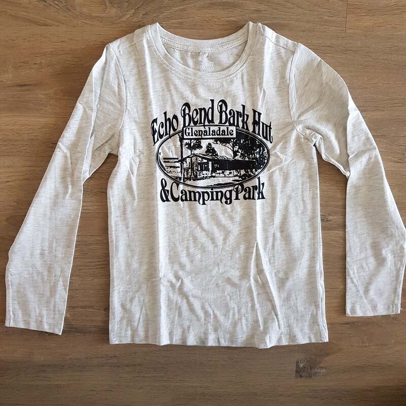 Girls Light Grey Long Sleeved Top Size 7