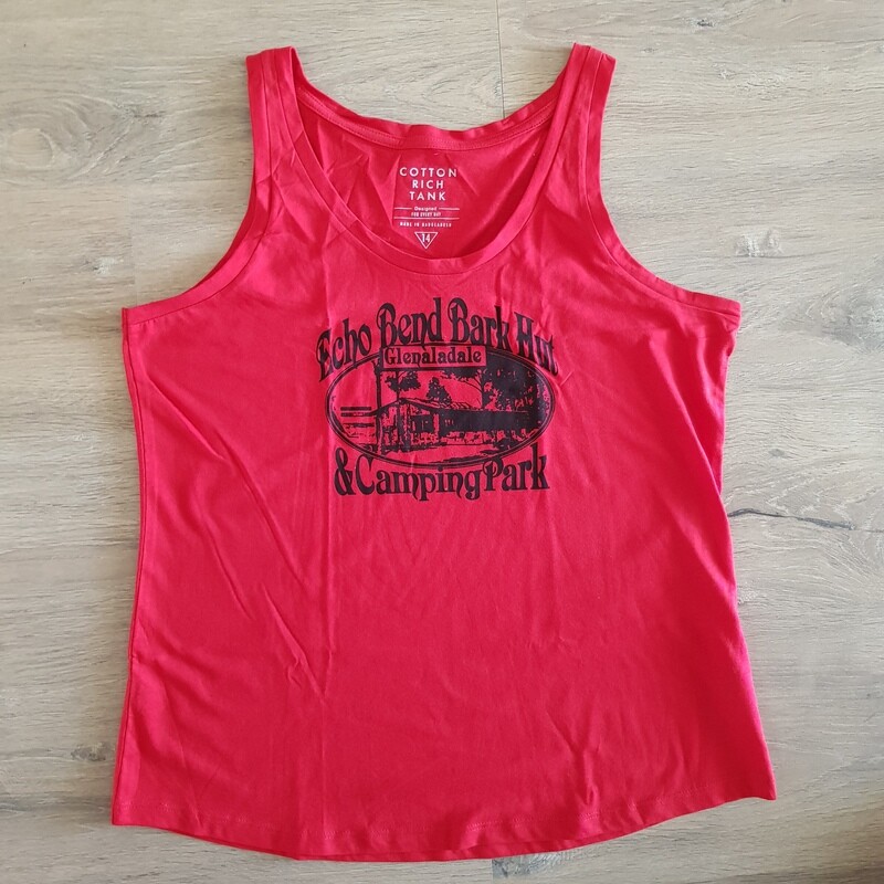 Womens Red Singlet Size 14