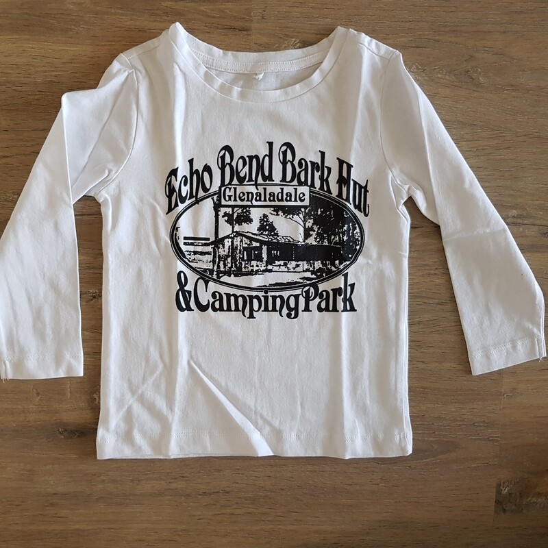 Kids White Long Sleeved Size 4