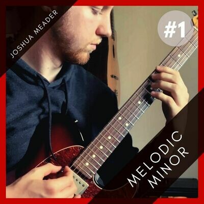 Melodic Minor Line #1 || TAB + Music Notation