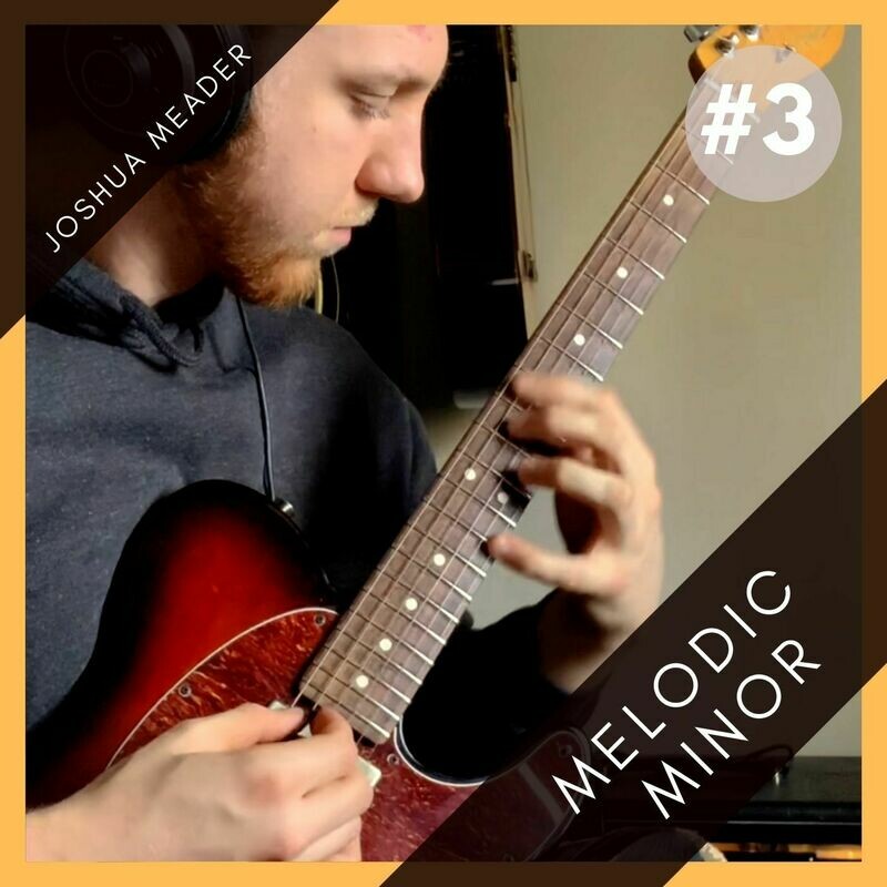 Melodic Minor Line #3 || TAB &amp; Music Notation