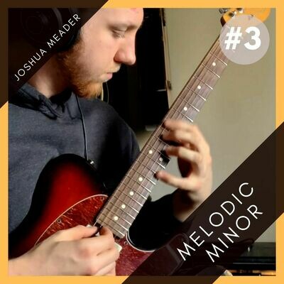 Melodic Minor Line #3 || TAB & Music Notation