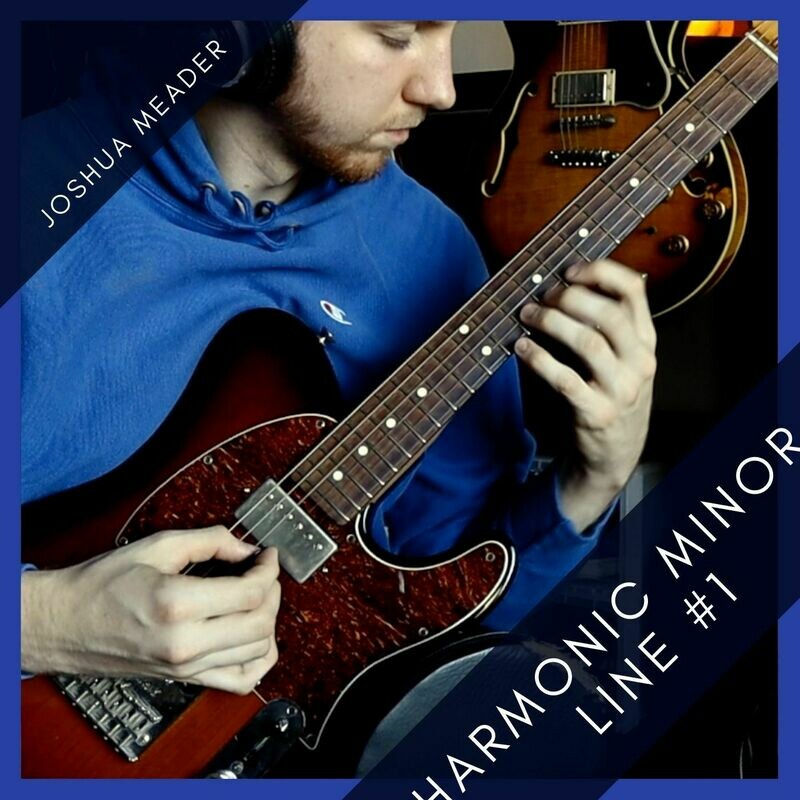 Harmonic Minor Line #1 || TAB &amp; Music Notation