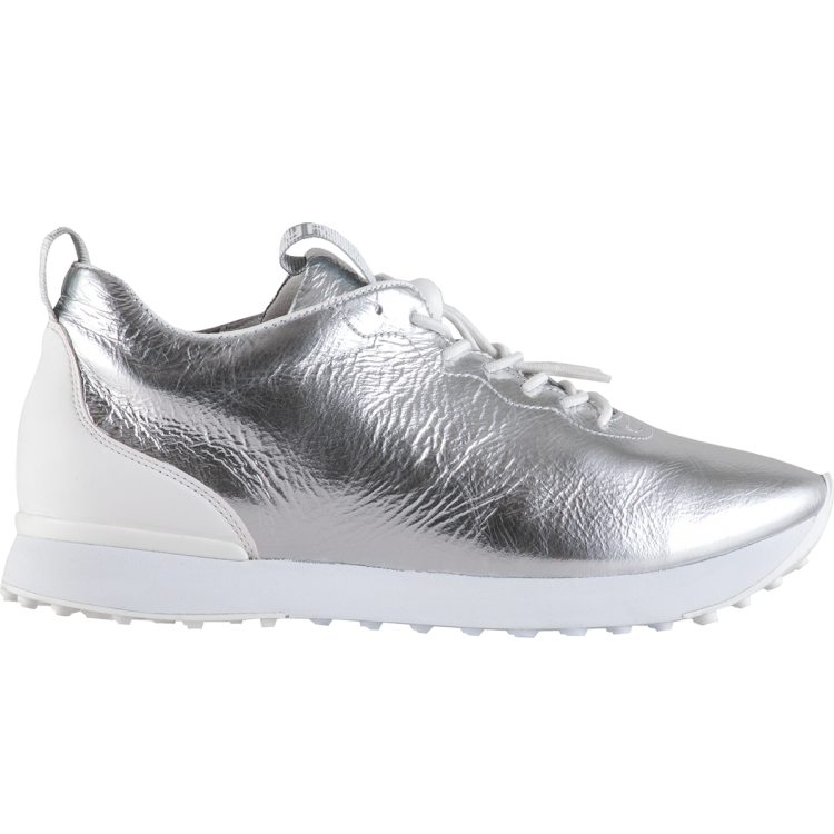 Pull On Style Sneaker - Silver Pull On Style Sneaker - Silver