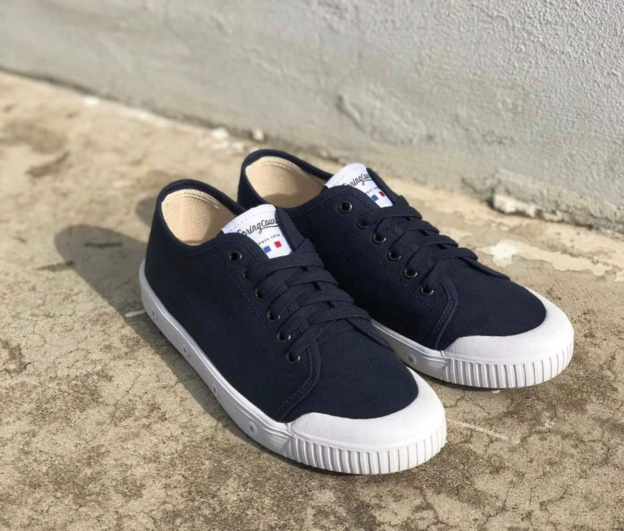 Spring Court - Navy Canvas Spring Court - Navy Canvas