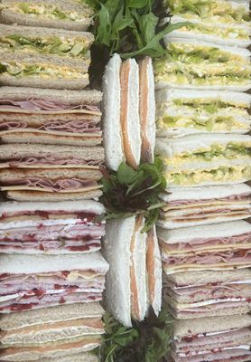 Triple Decker Finger Sandwich Platter