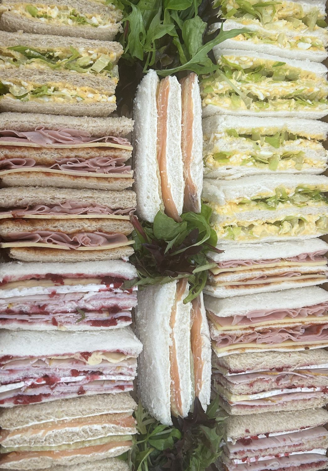 Triple Decker Finger Sandwich Platter