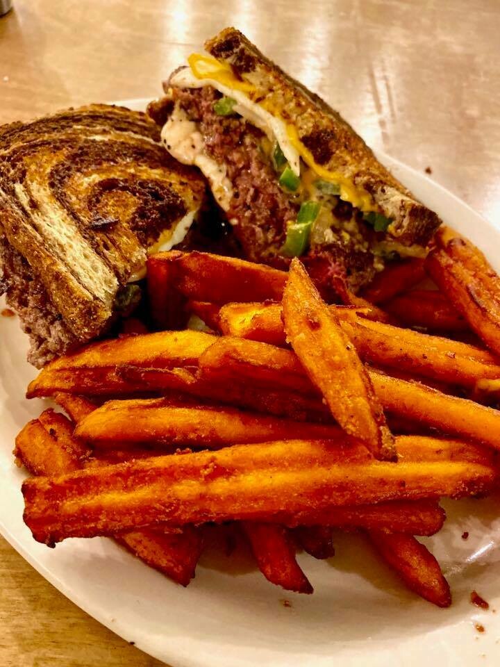 Patty Melt Burger (1/4 lb. and 1 Side) Patty Melt Burger (1/4 lb. and 1 Side)