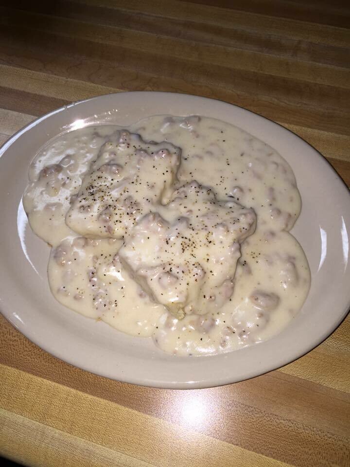 1/2 Homemade Biscuits & Gravy 1/2 Homemade Biscuits & Gravy