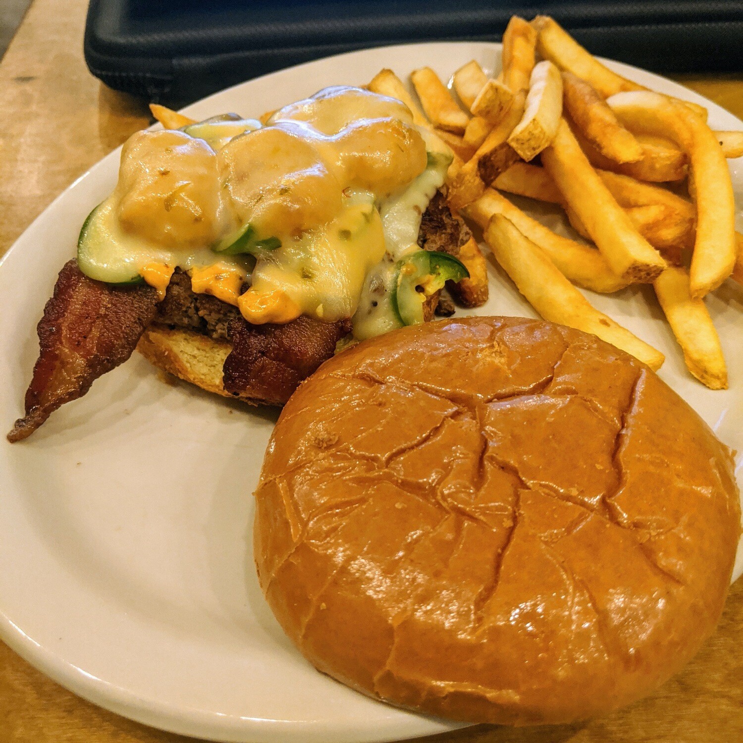 Jalapeno Crunch Burger (1/4 lb. and 1 Side) Jalapeno Crunch Burger (1/4 lb. and 1 Side)