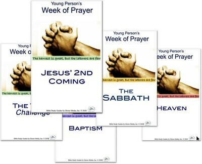 Young Person's Week of Prayer Study Guides-5 part set