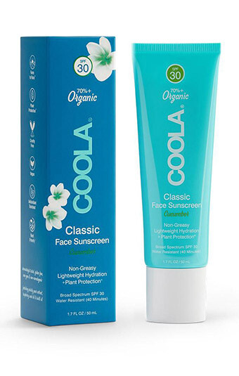 Coola Classic Face Organic Sunscreen Lotion SPF 30 Cucumber