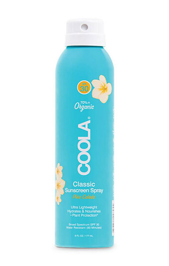 Coola Classic Body Organic Sunscreen Spray SPF 30, Scent: Piña Colada
