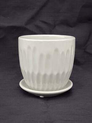 12cm D GRY Ceramic Pot
