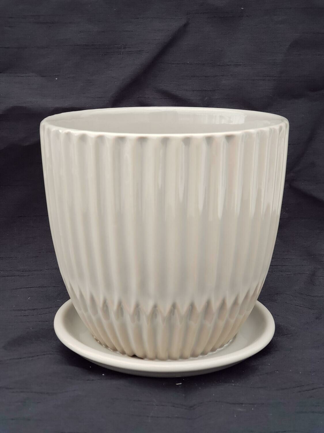 15cm TPE Ceramic Pot W/saucer
