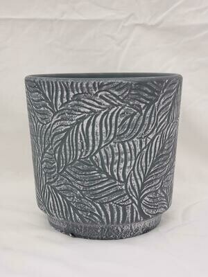 15cm D GRY Ceramic Pot
