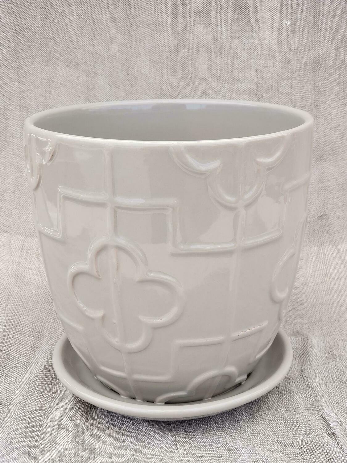 18cm GRY Ceramic Pot