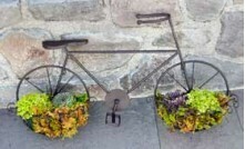 Vintage Bicycle Wall Planter