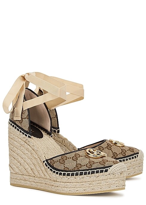 Monogram Espadrille Wedge