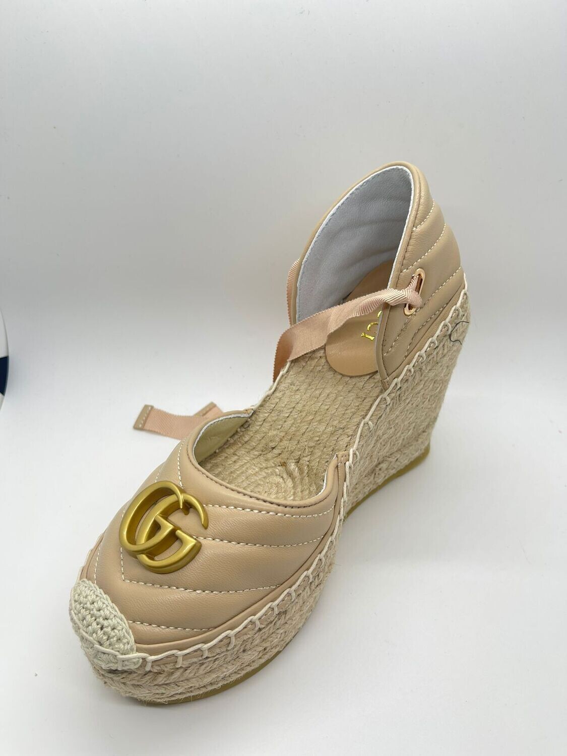 Wedge Espadrille Beige