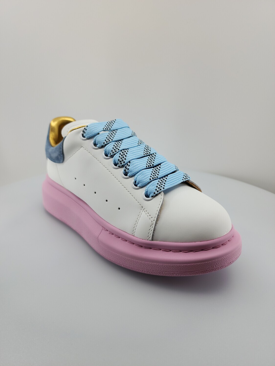Oversized Leather Sneaker Pink Sole mod