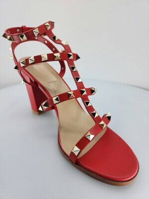 Rockstud Sandal Red