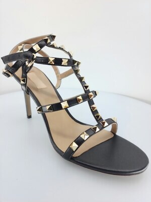 Rockstud Sandal heel black