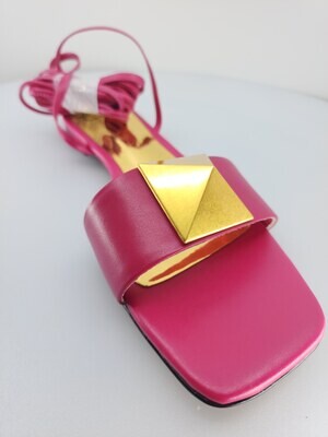 One Stud sandal lace up Pink